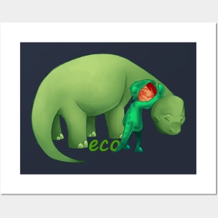 Hug A Friend! - Bronto With eco Edition Posters and Art